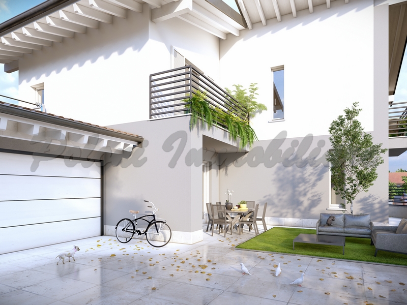 Treviolo, villa di testa di nuova costruzione