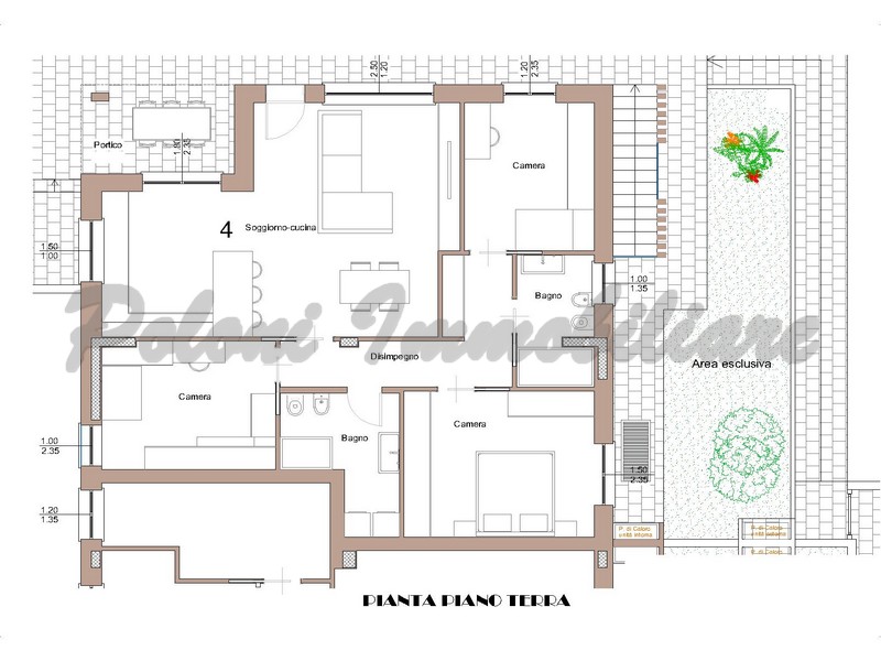 Cenate Sotto, nuovo quadrilocale con giardino
