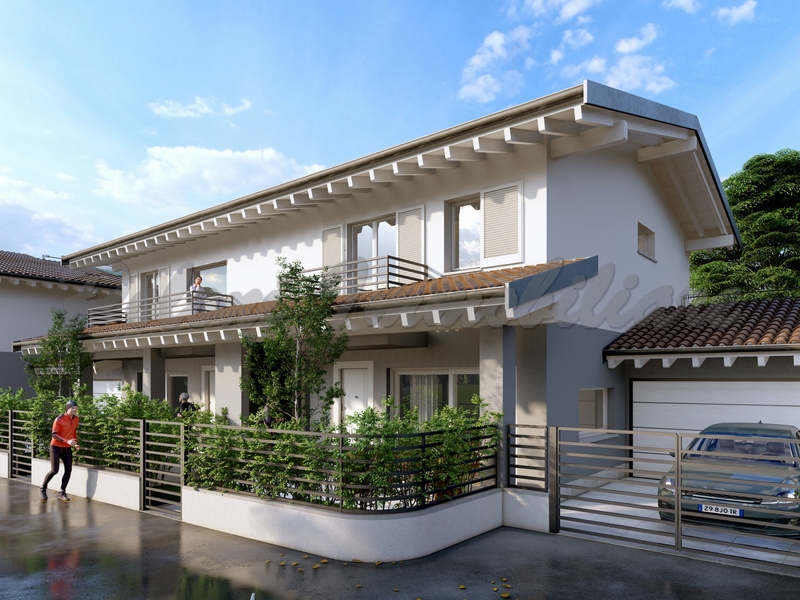 Treviolo, villa di testa di nuova costruzione
